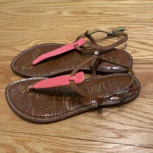 Sam Edelman Gigi sandals. Size 7. Pink/Coral